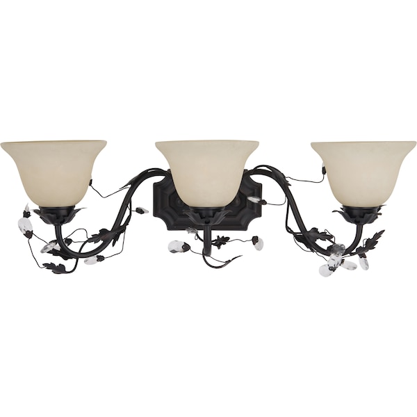 Maxim Lighting Elegante 3-Light 28" Wide Oil Rubbed Bronze Vanity Light 2865FIOI - main